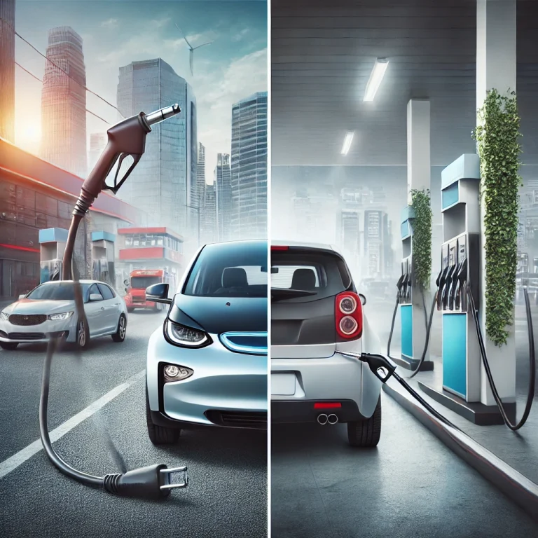 A picture showing electric vs petrol and diesel cars